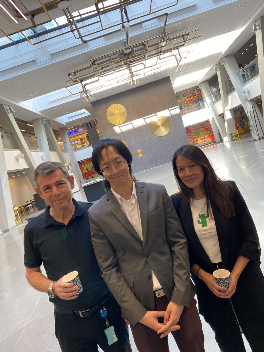Congratulations to <a href="/KChanthongdee/">Kanat Chanthongdee</a>  and <a href="/SanneToivainen/">Sanne Toivainen Eloff</a> for having successfully passed their half-time control! 🤩🎉Supervisors <a href="/MarkusHeilig3/">Markus Heilig</a> <a href="/EstelledBarbier/">Estelle Barbier</a> and <a href="/EsiDomi/">Esi Domi</a> (all the way from Italy for the occasion!) are happy and proud!