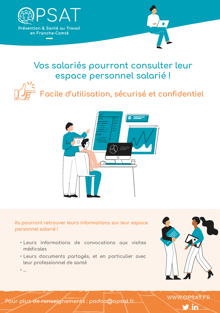 👉 N’hésitez pas à diffuser les informations auprès de vos collaborateurs !

#OPSAT #SPSTI #Prévention #SantéAuTravail