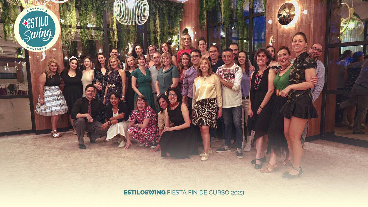 _estiloswing's tweet photo. ¡Fiesta de fin de curso! El colofón a un año  increíble... a veces hemos reído, a veces hemos llorado,  dedicarse al baile no siempre es bonito. Pero siempre nos habéis recordado  por qué que estamos aquí. Gracias por hacer posible este proyecto, gracias por ser  EstiloSwing. 📷 https://t.co/E4DxIgc6on