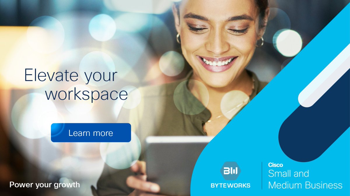 Byteworks's tweet photo. Set your #hybridteams up to #collaborate wherever they are
Byteworks cloud-led #smb solutions from #cisco are built to enable a smooth and secure work experience anywhere, anytime
Schedule a meeting with our solutions advisors today!
#Byteworks #webex #hybridworkplace https://t.co/rYzJzRO6qN