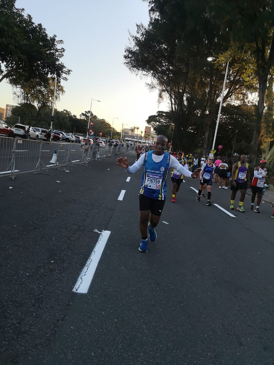 Baba Nkosi had a rough day at this year's <a href="/ComradesRace/">ComradesRace</a> but he persevered all the way to the finish to earn another medal. Congratulations 👏🏾 #ThisIsIt #Ziyasha #SebenzaQhawe