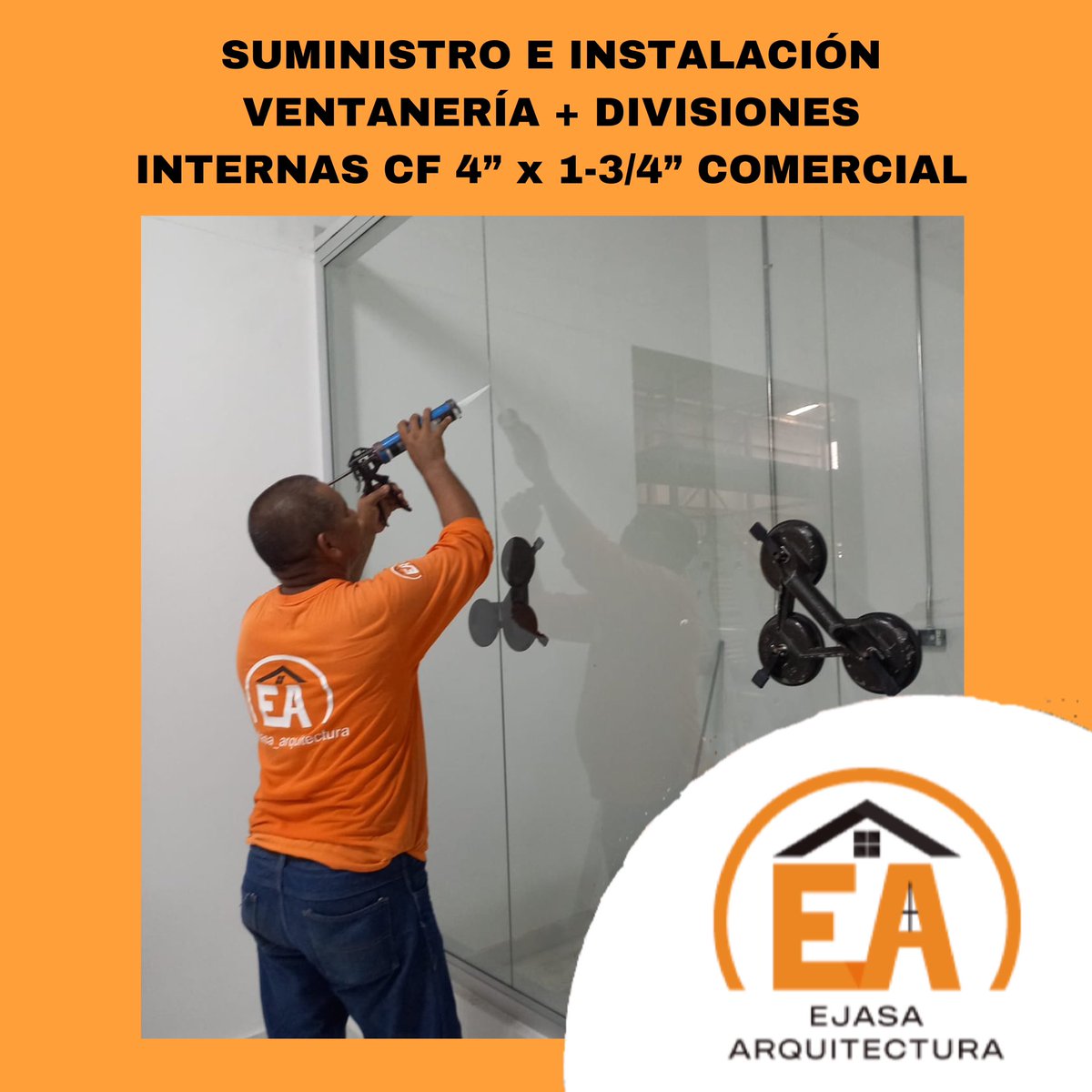 ejasa_arq's tweet photo. SUMINISTRO E INSTALACIÓN VENTANERÍA + DIVISIONES INTERNAS CF 4” x 1-3/4” COMERCIAL
Proyecto UT CAYENAS - Municipio Juan Mina - Atlantico
#ventanería #barranquilla #divisiones #colombia #vidriocamara
#cartagena #bogota #mantenimiento #construccion #arquitectura #fabricación https://t.co/Jvo1biIi6k