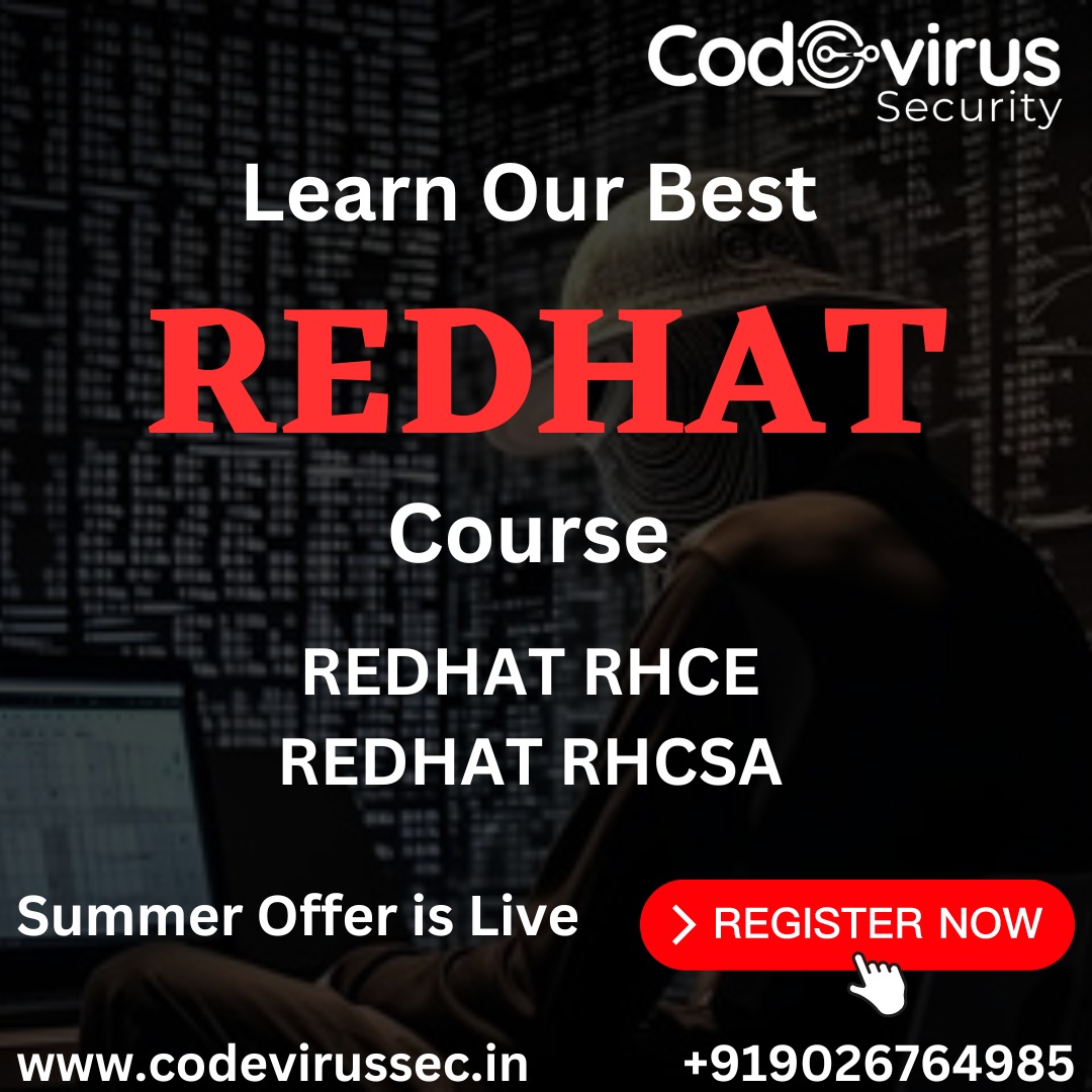 Kritiverma090's tweet image. Learn our best Redhat Course..
Redhat RHCE
Redhat RHCSA 
Summer Offer ☀️ Live 
Register Now 👈
#XboxShowcase #anantadrivecloud #codevirussec #TheIdolHBO #EXO_EXIST #counteroffensive #BORNPINKinMELBOURNE #ukrainecounteroffensive #LetMeInByEXO
