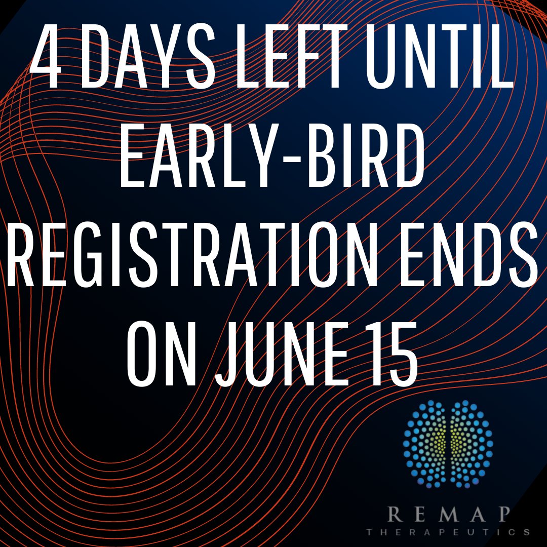 REMAPTherapy's tweet photo. FOUR DAYS LEFT an our Early-Bird registration until JUNE 15th; get this offer before the price goes up. Sliding scale available for disability/fixed income/MIL/LEO/FR/student; instructions on ticketing page.

https://t.co/MSehgkaxYZ
1/ https://t.co/TMbXn8HkQm