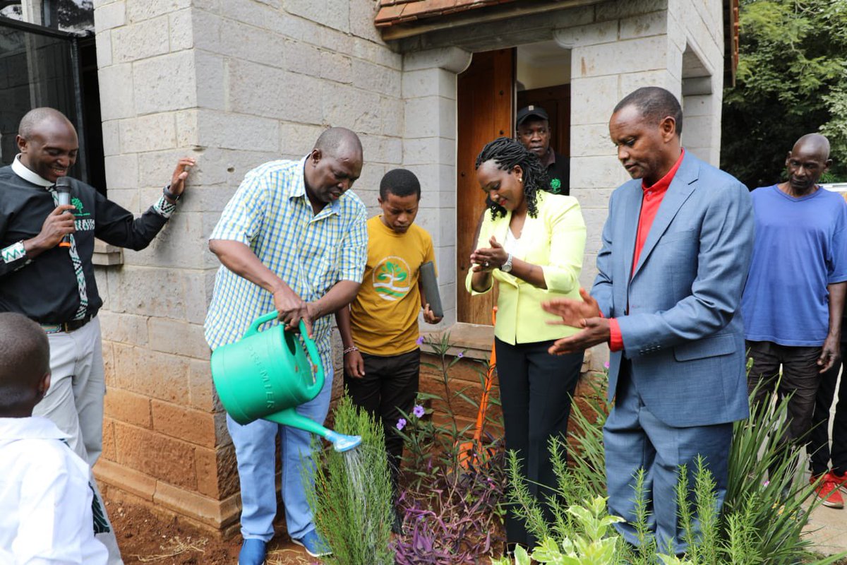 SoipanTuya's tweet photo. I'm glad the Anglican Church of Kenya (ACK) has taken up my Ministry's call for a whole-of-society approach to ecosystem restoration through the 15bn tree growing programme, and has so far planted 2mn trees across their dioceses.

Joined ACK faithful & family of Archbishop Dr Jackson Ole Sapit at a homily to mark the prelate's 59th birthday during which we planted 59 trees, equivalent to his new age. ACK has embraced tree growing on special occasions including birthdays, baptism & weddings.
#15BillionTrees
#JazaMiti