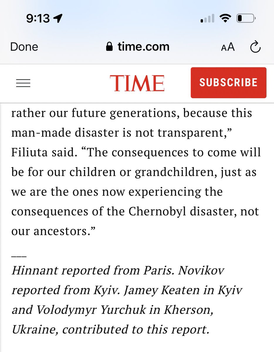 Another reason you should let writers have input in headlines. This is a good article and the journalist knows that Chernobyl is in Ukraine! But the headline writer seems not to and it makes the writer’s life worse.
