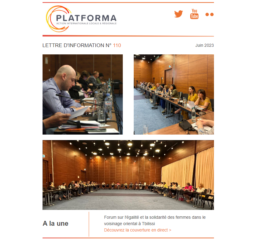 Platforma4Dev's tweet photo. 📢Découvrez les dernières nouvelles de notre coalition !

#EaPlocal
#LocalizingSDGs
#RencontresAICT2023
#IncluCities
#ExploreCapacity4dev
#FPHN
#LocalSolidarityDays
...

👉https://t.co/Zz4rA25ank https://t.co/Gdq4hXyHIn