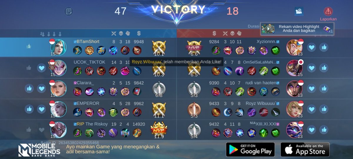 Ayo bergabung dengan tim saya, tantang semua Player MOBA terbaik bersama! 
r8qs.adj.st/appinvites?adj…