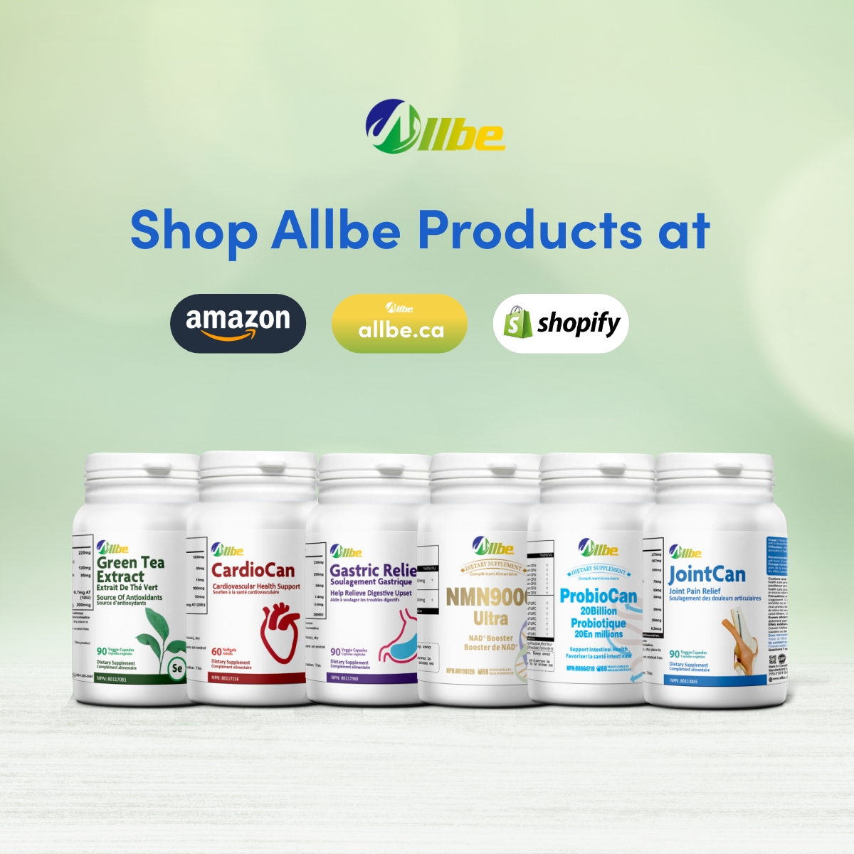 Unlock the potential of your well-being with Allbe's supplement Store products. Our products are carefully formulated to deliver effective results, backed by quality ingredients and extensive research.
#AllbeCanada #Healthcareproducts