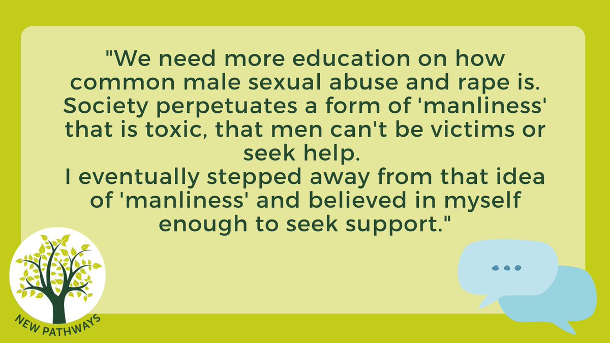 Today marks the start of men's health week. Men and boys are often forgotten victims of trauma from sexual violence and abuse, and this can have a significant impact  on mental and physical health.
#mensmentalhealth #menshealthweek #sexualviolence #malesurvivors #menshealth