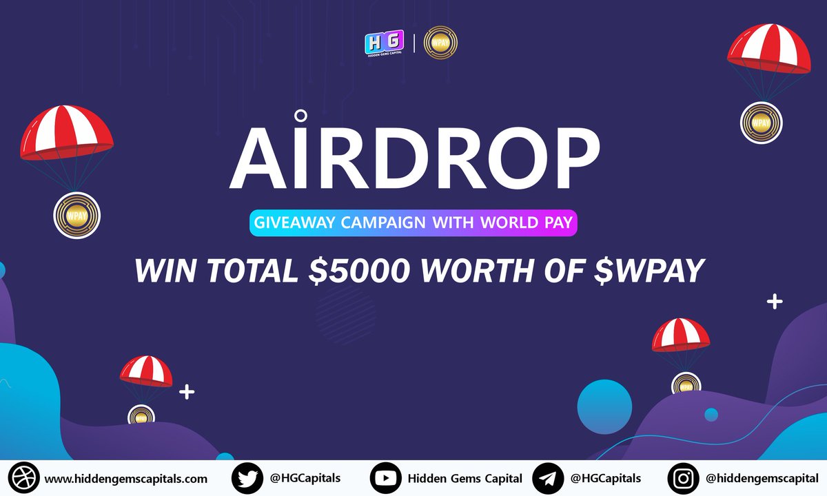 apewiseai's tweet photo. 🎉 World Pay Special Airdrop Campaign, Win Up To $5,000 worth of $WPAY Token!!

🎁 #Rewards: $5,000 Worth of $WPAY
👤 Winners: Random 500 winners

✅ Like, Rt &amp; Tag 3 friends
✅ Join Now : https://t.co/GwRaTQhZpu

#Giveaway #Airdrop #WorldPay #AirdropHGC #HiddenGemsCapital #WPAY https://t.co/YitsjZx2Jo