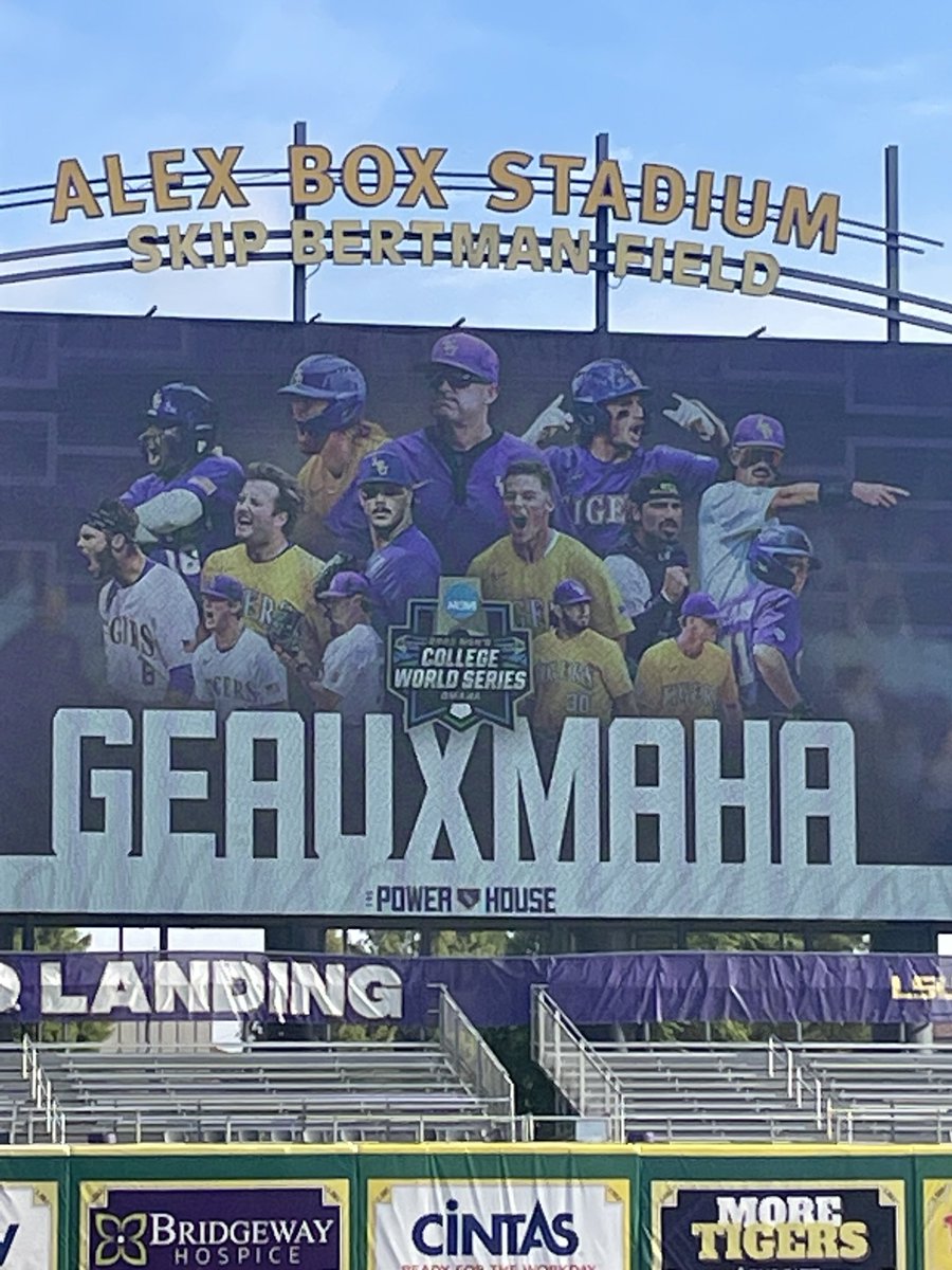 LSUCoachJ's tweet image. Massive thank you to our ⁦@LSUbaseball⁩ fans packing the Box all season, absolute difference maker! Last night was special! Now, on to the next…..🐅