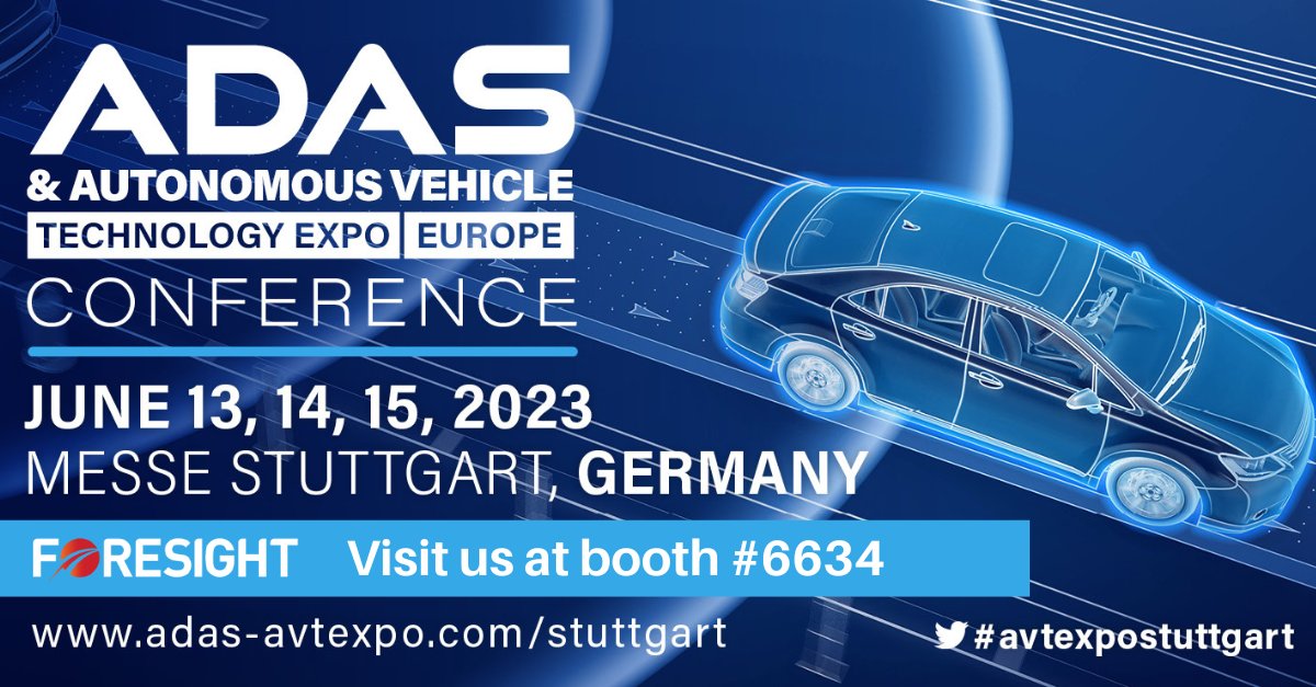 ForesightAuto1's tweet photo. ADAS & Autonomous Vehicle Technology Expo, Stuttgart - here we come!
Visit us at booth 6634 and learn about our newest developments in 3D perception solutions for #ADAS and #autonomousvehciles.
June 13-15, 2023
Registraion is free: https://t.co/Jn7DREmrRB
#autonomousdriving $FRSX https://t.co/2KOQJ9avcy