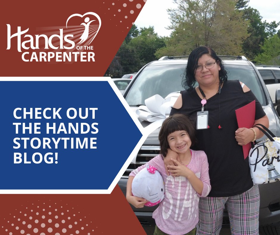 Want to read some encouraging stories today? Check out the Hands 'Storytime' blog, where we share the stories of local single moms whose lives have been changed by the generosity of the Hands Community!

handsofthecarpenter.org/storytime/

#handsofthecarpenter #localnonprofit