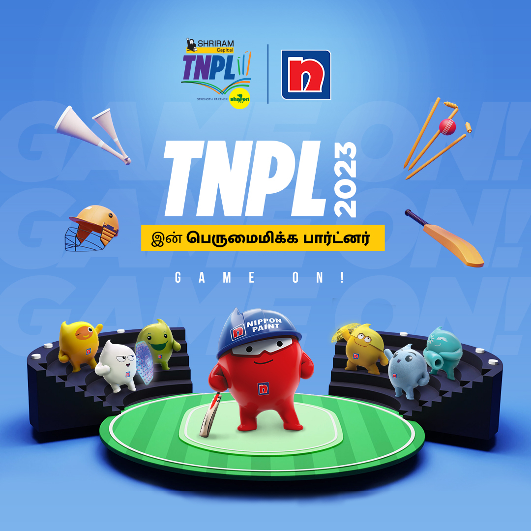 We are delighted to share the exciting news of Nippon Paint India's association with TNPL 2023. Let the games begin! 🏏 @TNPremierLeague

#NipponPaint #NipponPaintIndia #TNPL2023 #tnplonstarsports #tnplonfancode #nammaaatamaarambam #NammaOoruNammaGethu #TNPL