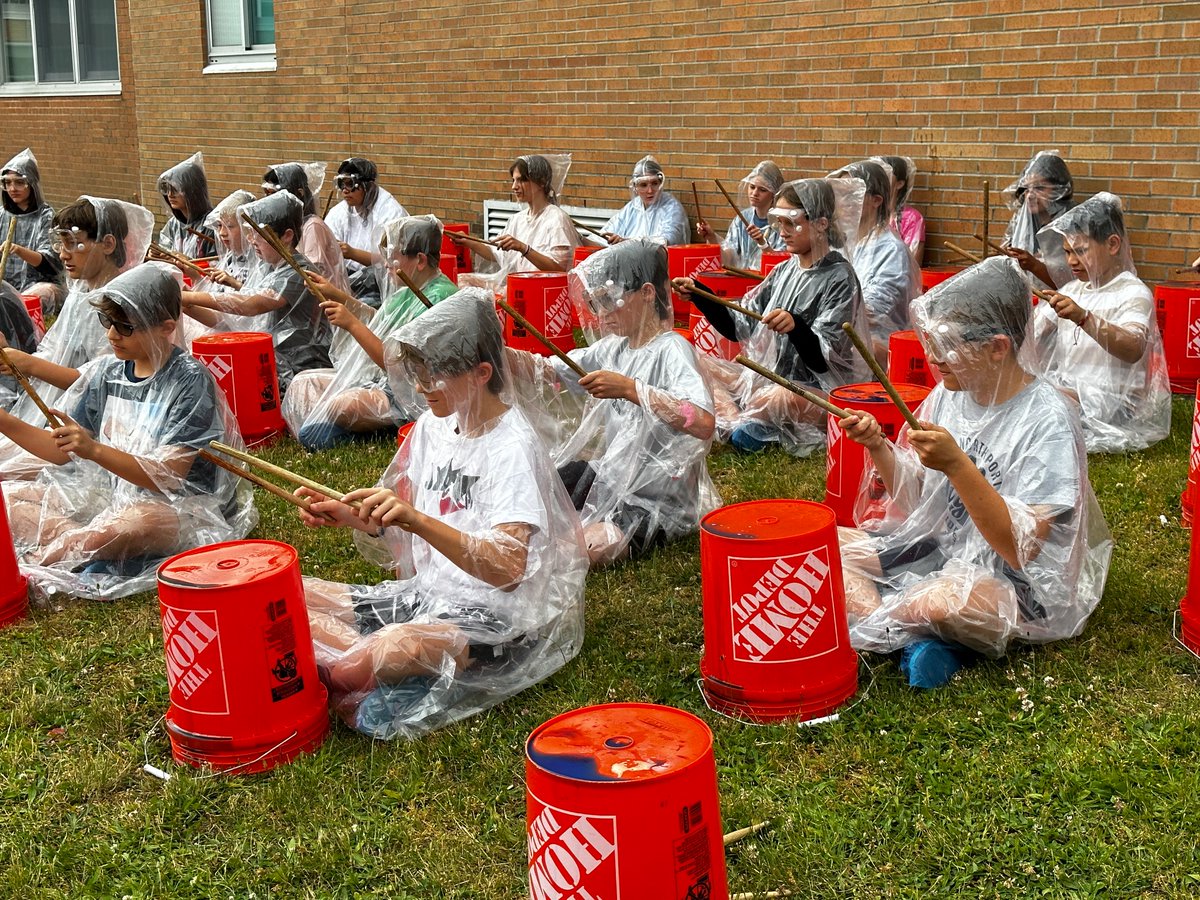 East Northport MS on Twitter "ENMS Music Department Bucket Drummers!"