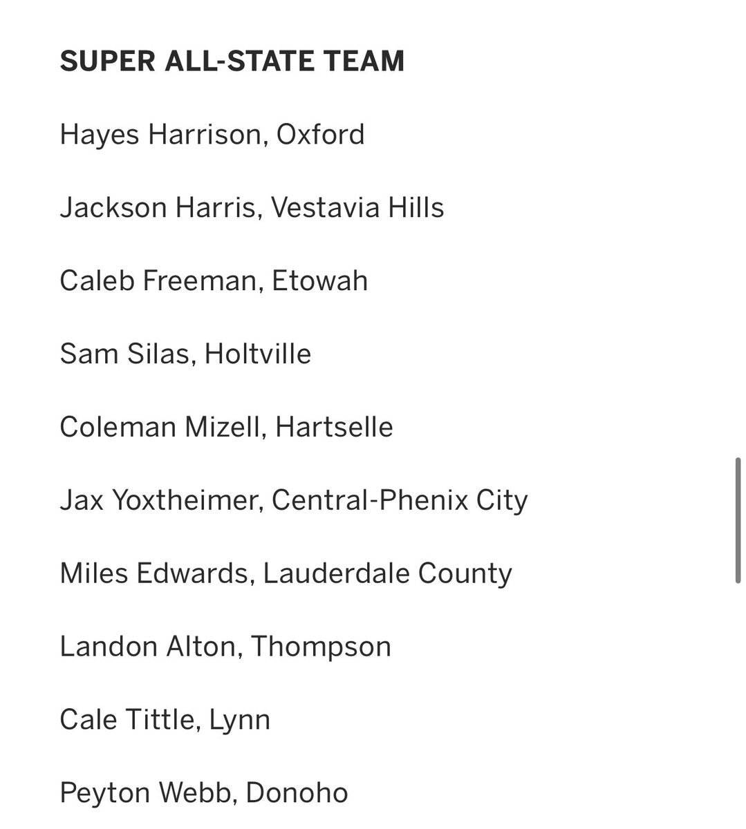 Congratulations to @JaxYoxtheimer  for making the SUPER ALL-STATE TEAM 🤘🏻

This is HUGE as Yox joins the best 10 players in the STATE for 2023👹

#RedDevilNation