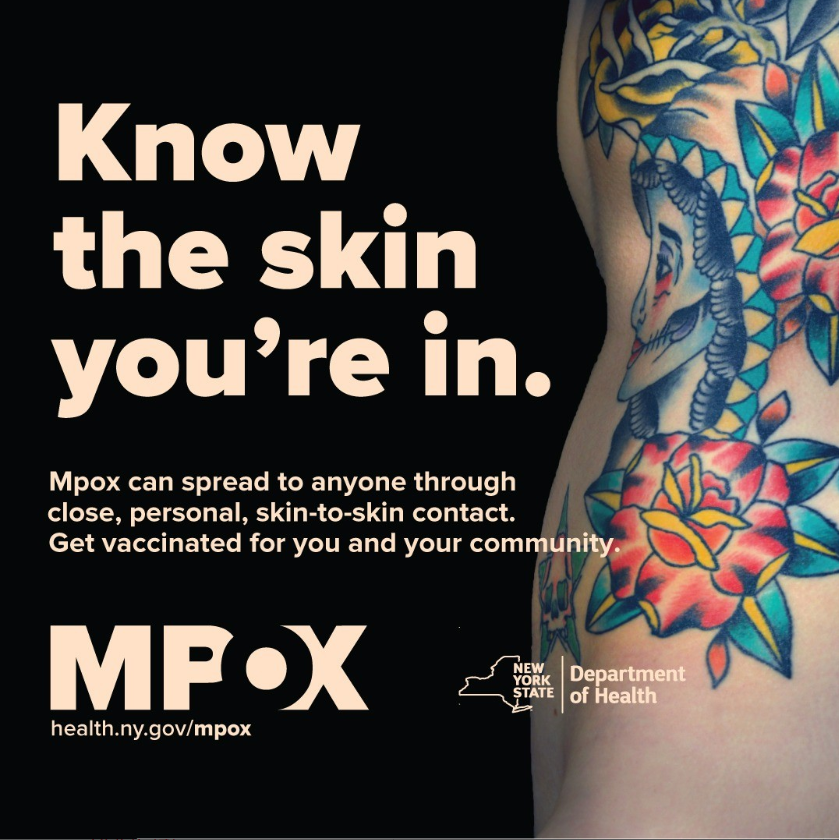 Know the skin you're in, New York! Stay safe. #mpox