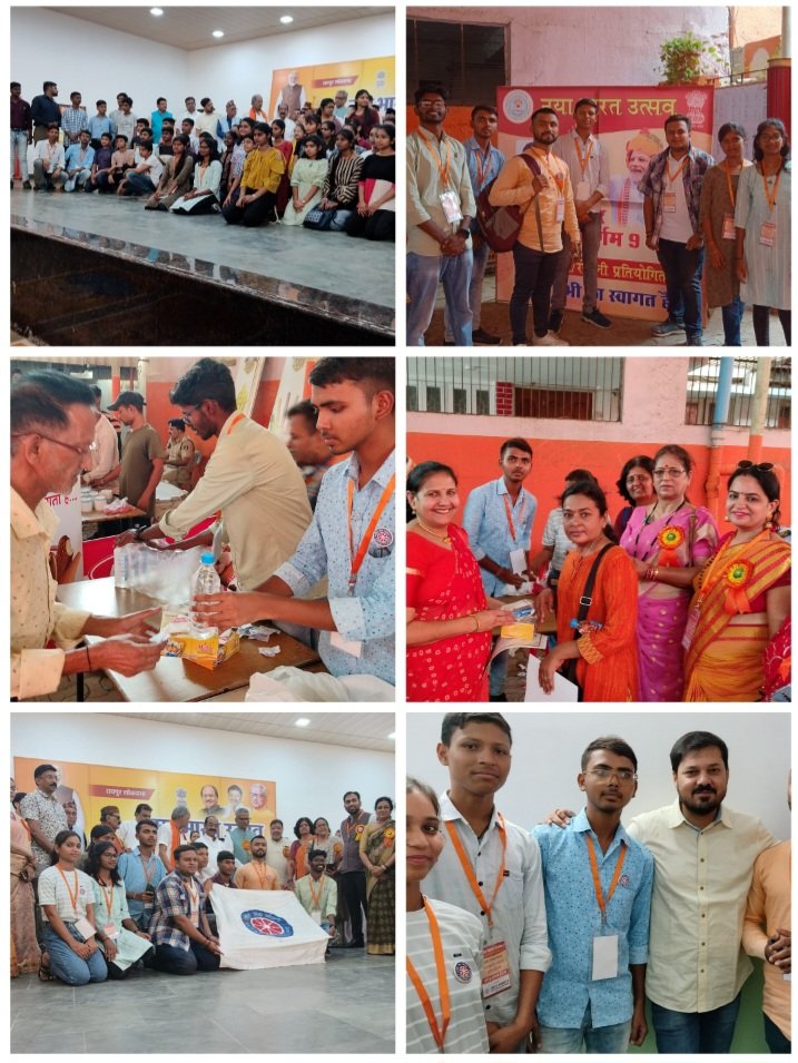 GECR_NSS's tweet photo. भारत सरकार रायपुर सांसद सुनील सोनी जी द्वारा आयोजित "नया भारत उत्सव" में शासकीय अभियांत्रिकी महाविद्यालय राष्ट्रीय सेवा योजना ने प्रबंधन में महत्वपूर्ण भूमिका निभाई। उपरोक्त आयोजन में चित्रकला तथा रंगोली प्रतियोगिता आयोजित हुई। कार्यक्रम बहुत ही सफलतापूर्वक संपन्न हुआ। https://t.co/cCvImksNpY