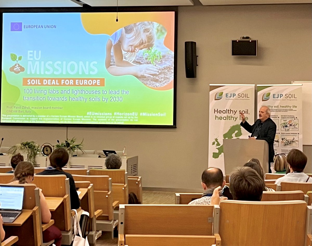 EU Soil Mission Board representative @pandi057 says: 'Soil has never been more prominent in policy making than now, in the form of A Soil Deal for Europe.'