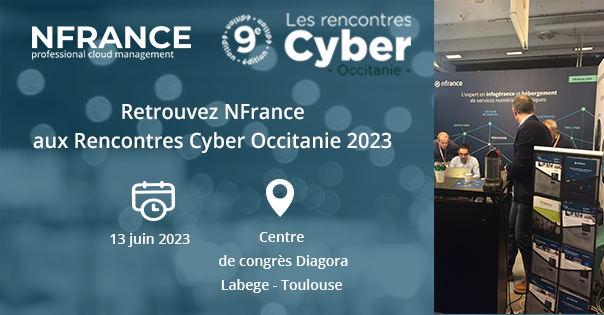 NFrance_cloud's tweet photo. 📢 J-1 avant les @RCOcyber  à Toulouse ! 
 Peut-être que vous ne le savez pas encore ? NFrance vous attend demain sur le stand 14 des @RCOcyber 
🤝 Venez rencontrer @DupinJanson et Cyrielle Maria pour échanger sur vos projets d'hébergement et d'infogérance !💥

#CyberSecurity https://t.co/fVVxupin6d