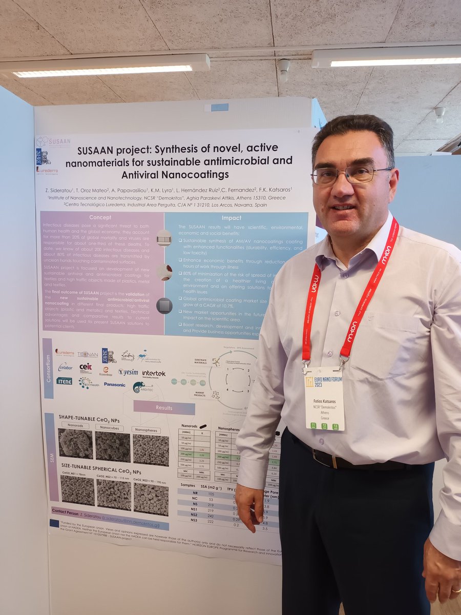 katsaros_fotis's tweet photo. @susaanproject #Euronanoforum SUSAAN activities and preliminary results on ANMs with antibacterial properties. https://t.co/ozJWAxrY1Y