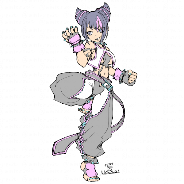 ハン・ジュリ 「2023-06-12 #一日一絵」|ふゆ(ドとレとミとキュとゴとヱの音が出ない)のイラスト