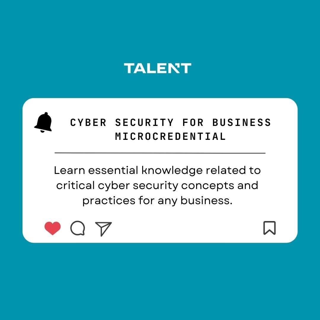 Strengthen your business's cyber security! Our #microcredential launching today equips learners with essential knowledge:
✅ Cyber security concepts &amp; practices
✅ Identifying common threats
✅ Familiarity with AWS products

🔗 Learn more: ontariotechtalent.ca/course/cyber-s…