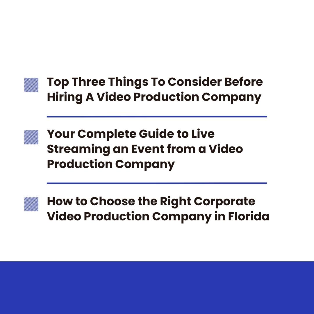 Visit our cci321.com website to read our latest 3 blogs.

#VideoProduction #LiveStreaming #CorporateVideoProduction #FloridaVideoProduction #VideoProductionServices #VirtualEvents #AVRentals #ContentCreation #Marketing #Business #OnlineEvents #EventStreaming