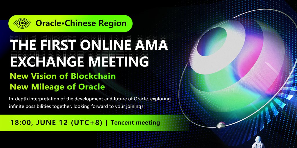 OraclePro_'s tweet image. 🔥Please note! ️This Chinese community online meeting is in progress.

👉Meeting Platform: Tencent Meeting [VooV Meeting]
Meeting link: voovmeeting.com/dm/5cdQVRcInwqn

☑️Conference ID: 263030098
👇
🔗oracle-machine.com
🔗t.me/OracleOfficial…