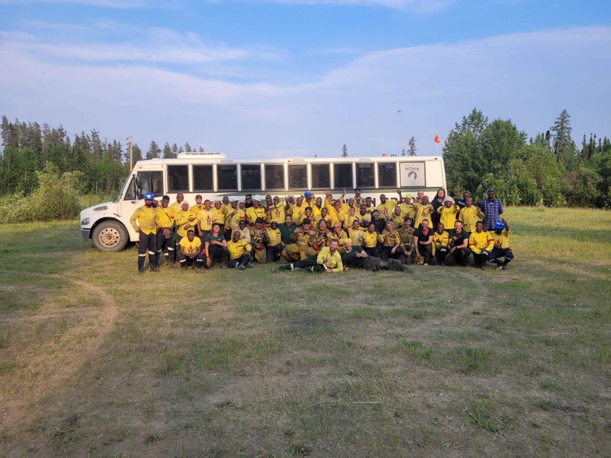 wo_fire's tweet photo. #2023WoFCanadianDeployment #MZANZI1 Hotshots Divisional Supervisors ready to go on a 2 day rest after working hard for the past 14 days in various areas in the province of Alberta, Canada.
#SavingLive
@Environmentza
@CIFFC
@EPWPZA
@Kishugu
@AlbertaWildfire https://t.co/vh5EdKL6AL