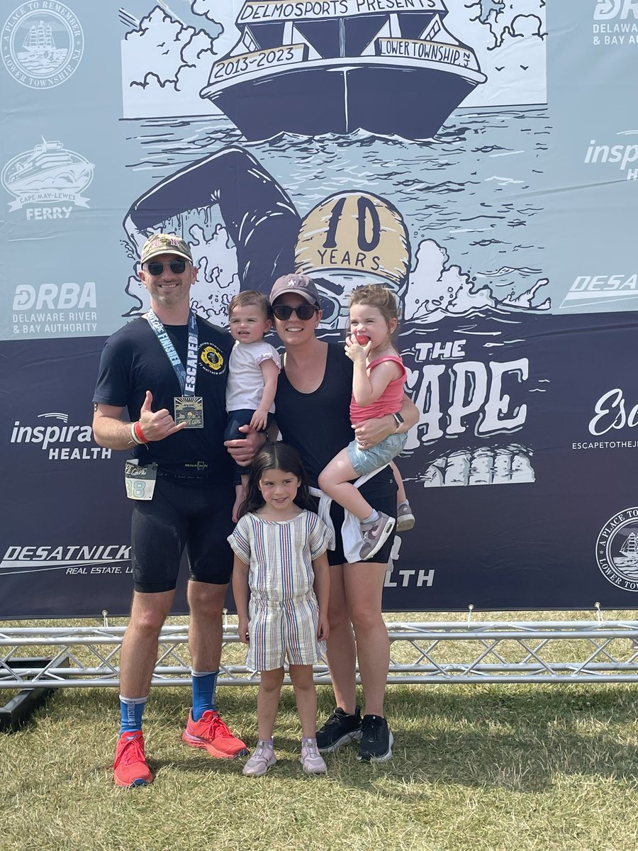Incredible day cheering Frank on as he completed his first triathlon in Cape May. We are your biggest fans and admire your determination. The hardest working person I know! 🚴🏻🏃🏻‍♂️🏊‍♂️
