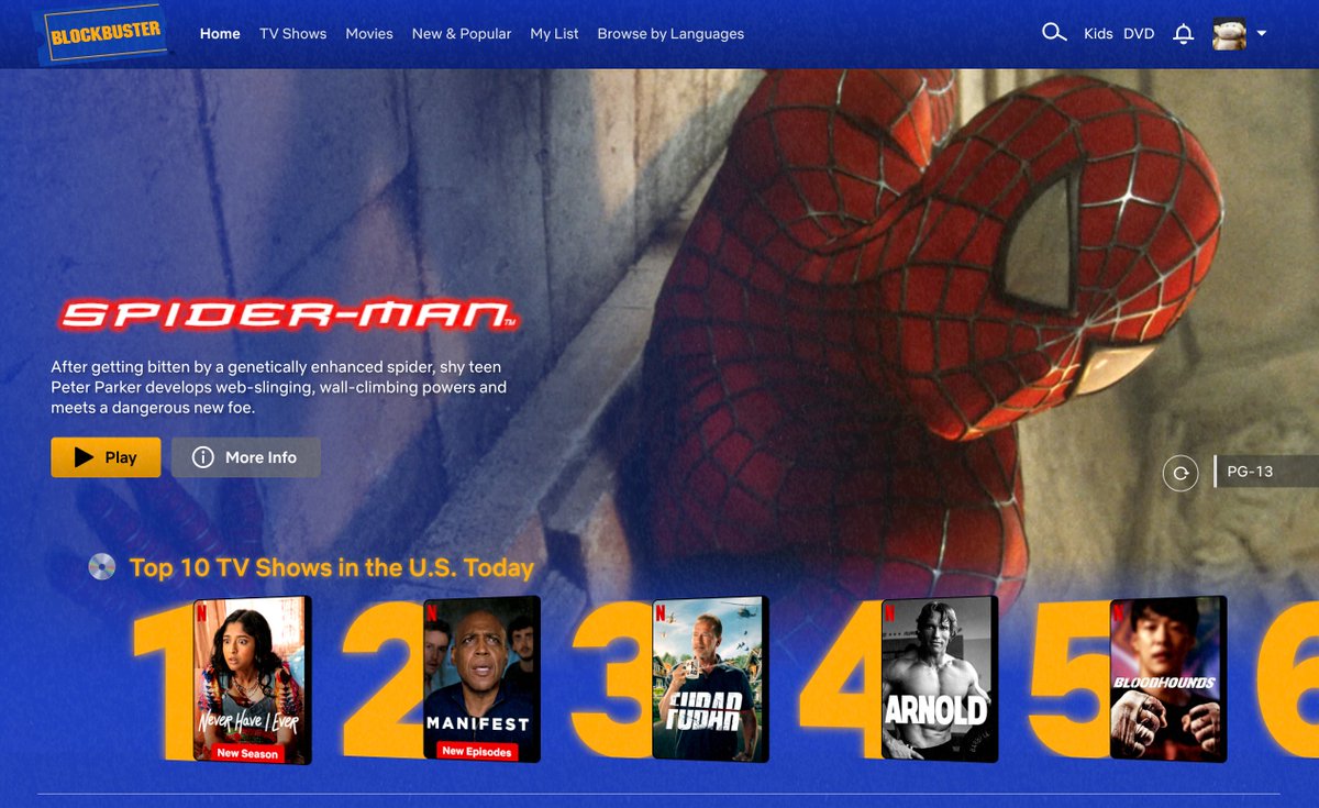 I made a blockbuster theme for netflix!