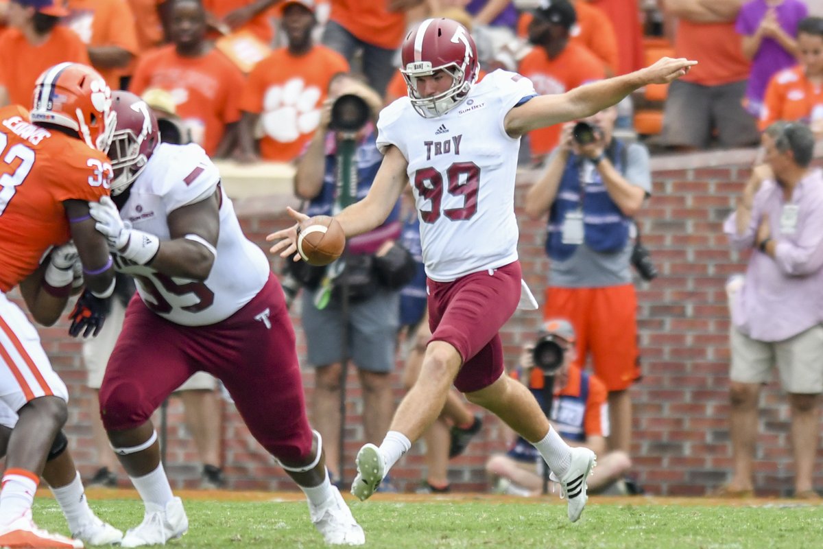 All-Sun Belt punter/kicker turned Assistant AD, Ryan Kay is this week's podcast with <a href="/barrymcknight/">Barry McKnight</a>!

🔊 - gotroy.us/3CmLfzN

#OneTROY ⚔️