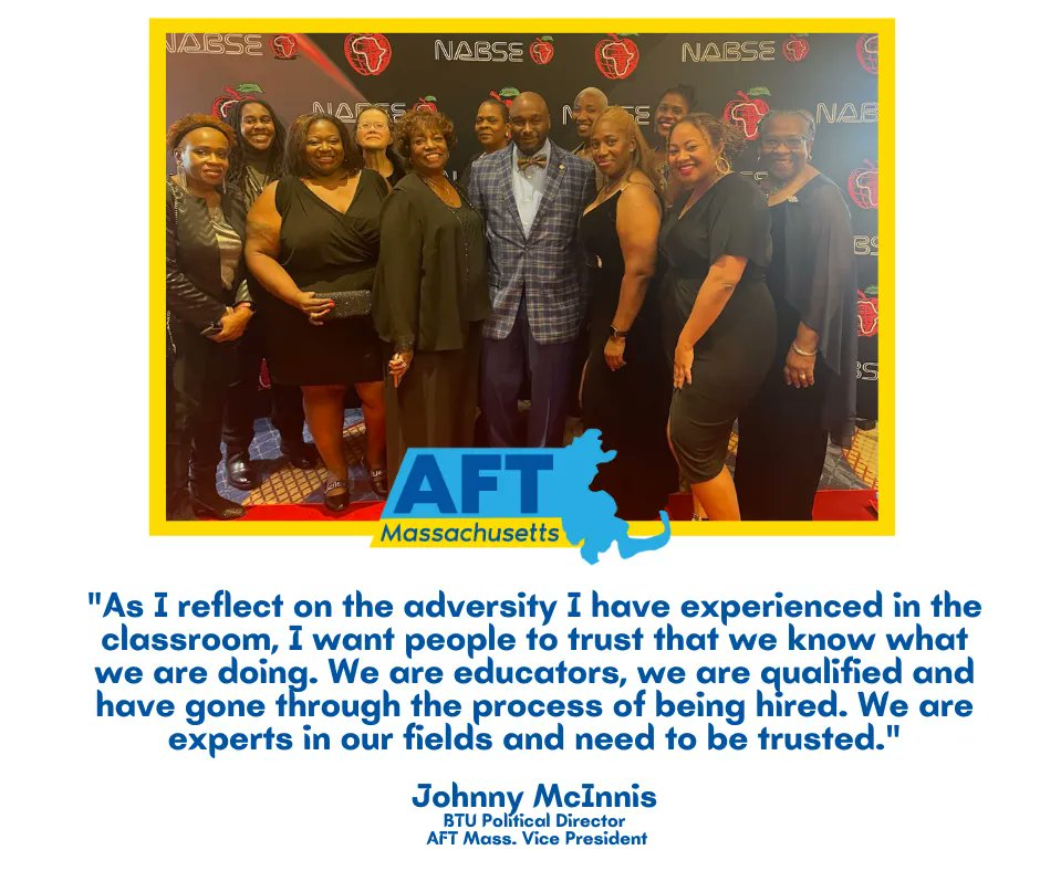 Thank you Johnny McInnis for sitting dowin with #AFTVoices! Read more about Johnny's work and The AFT Black Caucus Boston Chapter here: buff.ly/3qA9E2c