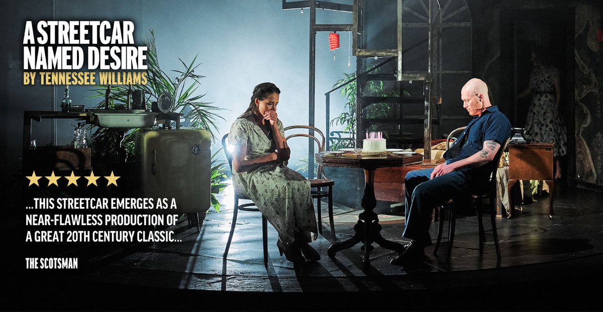 pitlochryft's tweet image. ⭐️⭐️⭐️⭐️⭐️ The Scotsman 
"...this Streetcar emerges as a near-flawless production of a great 20th century classic..."

Book your tickets now. We can't wait for you to see it.

🎟️ scotsman.com/news/theatre-r…