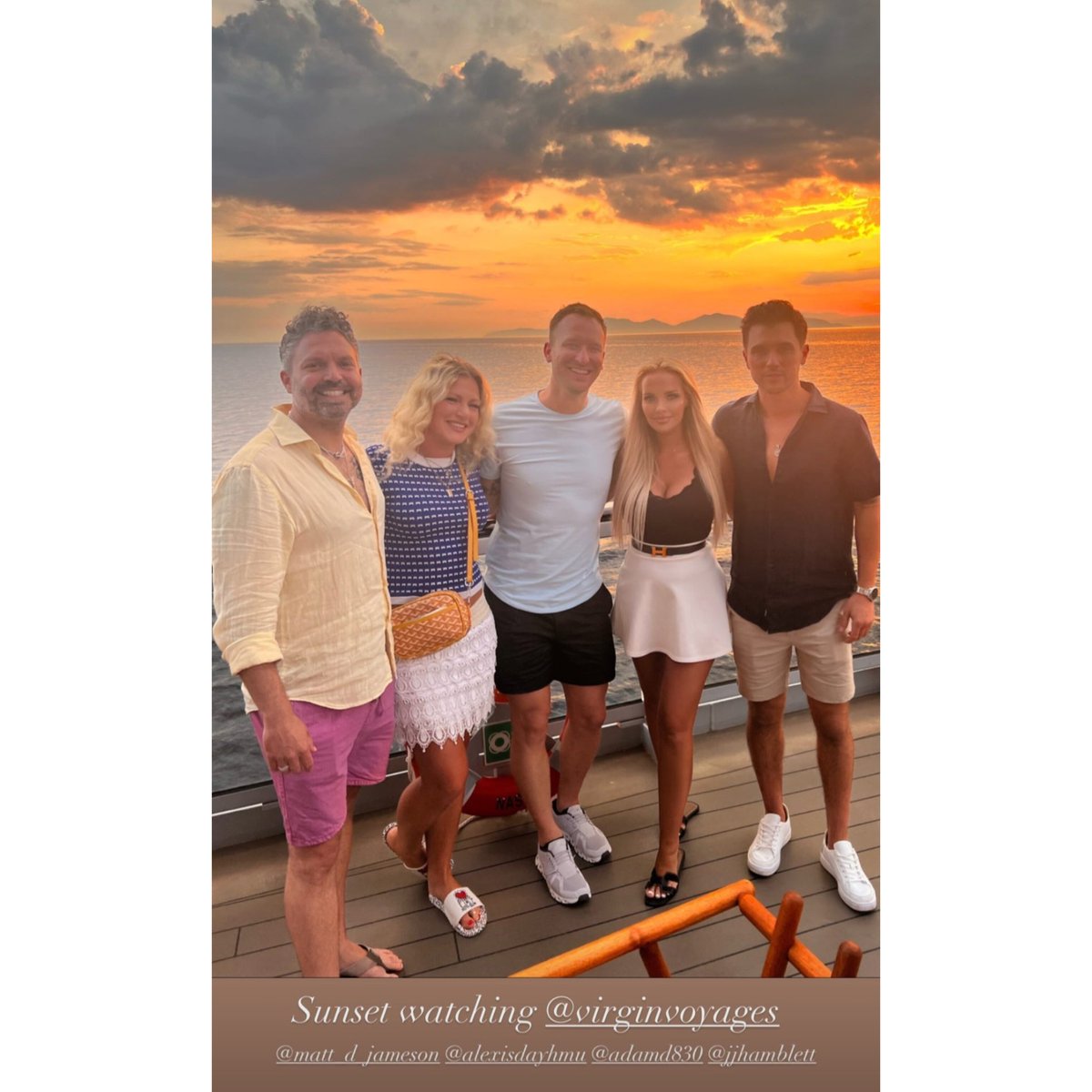 JjHupdates's tweet image. JJ, becca nd friends on holiday via JJ Instagram story yesterday (11/06/2023) @jjhamblett @beccamedlin #JJhamblett