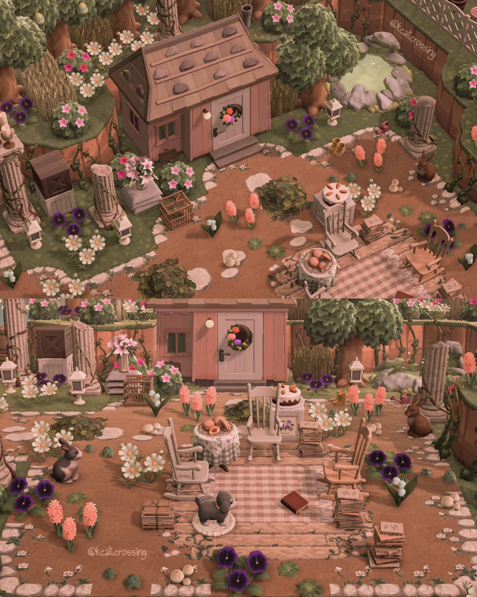 gathering spot in the garden 🌸🥰

#AnimalCrossingNewHorizons #どうぶつの森 #どうぶつの森の新たな地平 #acnh #ACNHDesigns