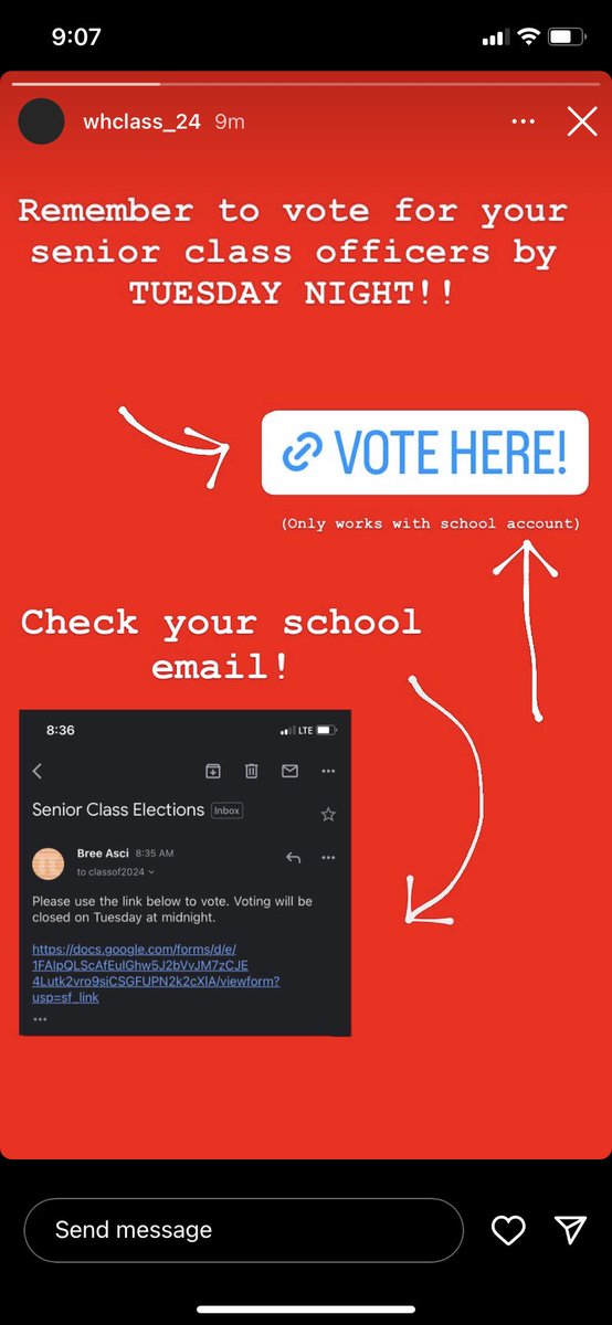 Don’t forget to vote! Check your school emails for the link! 
#whpantherpride