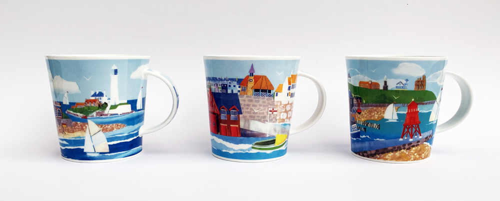 These Tyneside Fine Bone China mugs make wonderful gifts ☕️
They are designed by me and made by Dunoon Ceramics

Find them in my art gallery in Cullercoats or at joannewishart.co.uk

#Whitleybay #Cullercoats #tynemouth #Northtyneside #Finebonechina