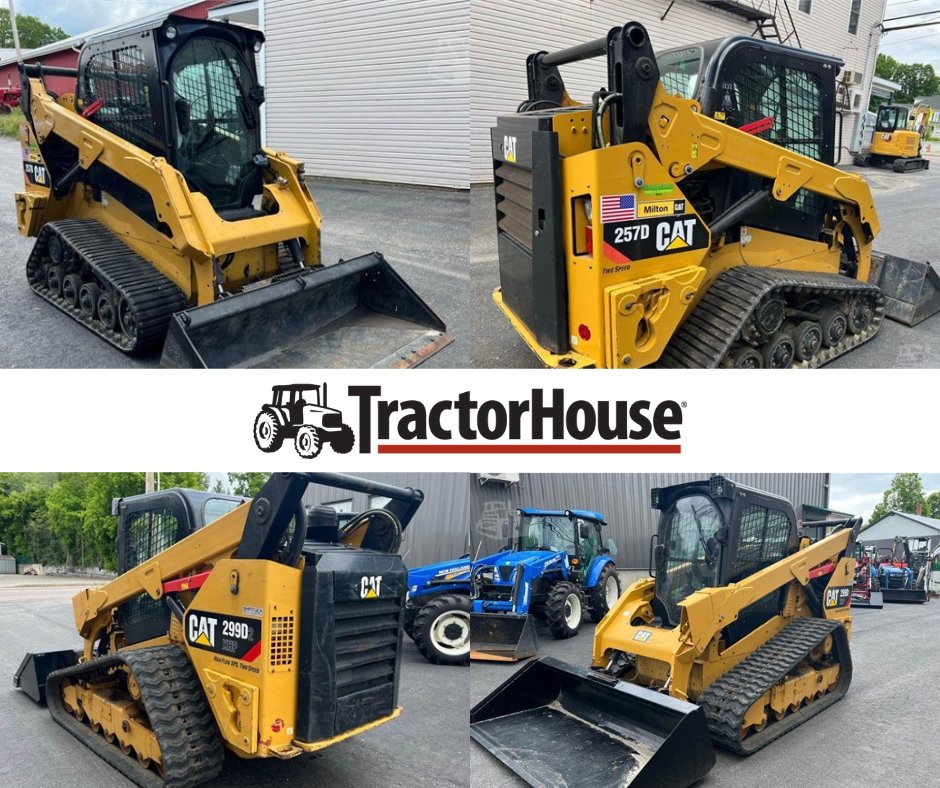 TractorHouse's tweet image. Check out these two CAT Track Skid loaders! 🚧
2015 CATERPILLAR 257D 
👉ow.ly/iz1850OLQPV
2017 CATERPILLAR 299D2 XHP 
👉ow.ly/bcvy50OLQPZ

#CAT #skidloader #constructionequipment #MachineryTrader #TractorHouse