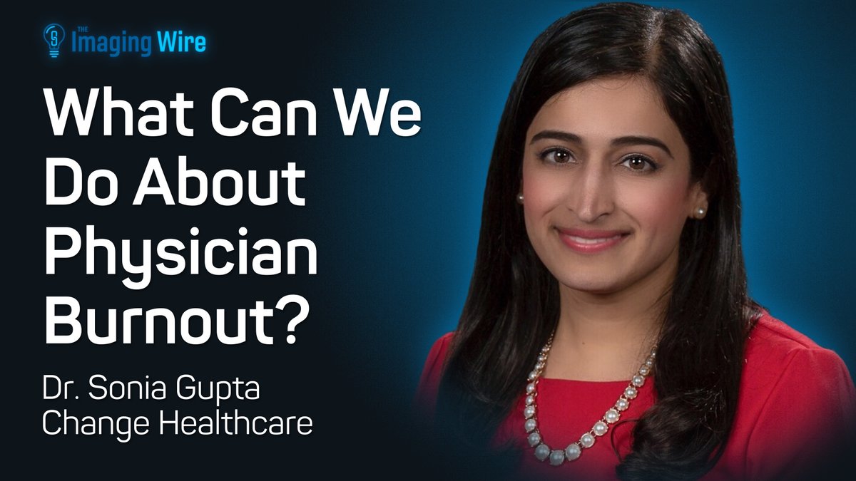 Physician burnout is at epidemic levels, both in healthcare and within #radiology.  We talked to <a href="/SoniaGuptaMD/">Sonia Gupta MD</a>, of Change Healthcare about this important issue in this edition of The Imaging Wire Show.
 #medicalimaging #burnout @optum

youtu.be/vUmeudRtmNw