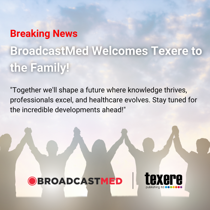 BroadcastMed has acquired @wearetexere, a leading scientific, medical and education multimedia company. This powerful partnership aligns with our vision of becoming the leading healthcare marketplace for trusted clinical content: bit.ly/3J8nEH6. #Texere #Innovation