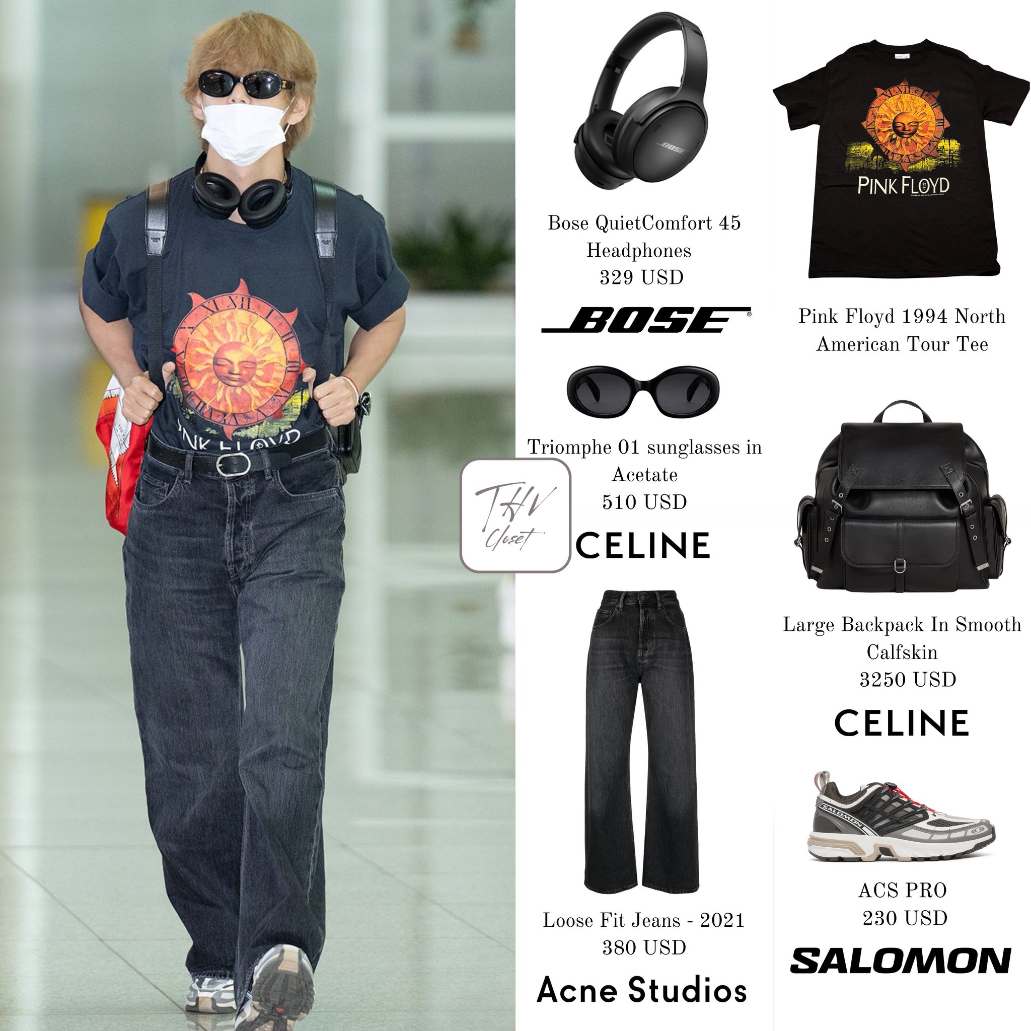 BTS' V inspired airport looks