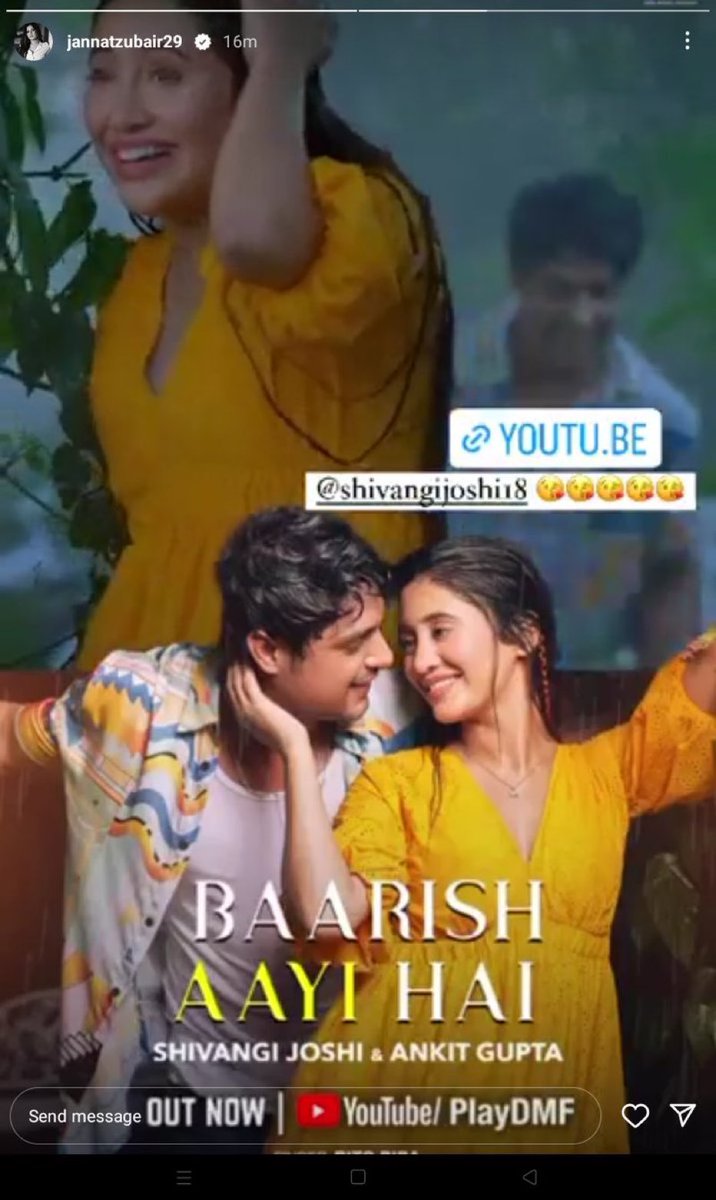 Honestly speaking:

I have seen this vdo 4-5 times but not once I noticed #ShivangiJoshi..!!! 

The entire vdo was overpowered by #AnkitGupta.

Kya lagta hai ladka specially his dance move.👌🏻🔥
Uske alava najar kisi pe gayi hi nahi.!! 🤷🏻‍♀️

#PriyAnkit #BaarishAayiHai #AnkitGupta