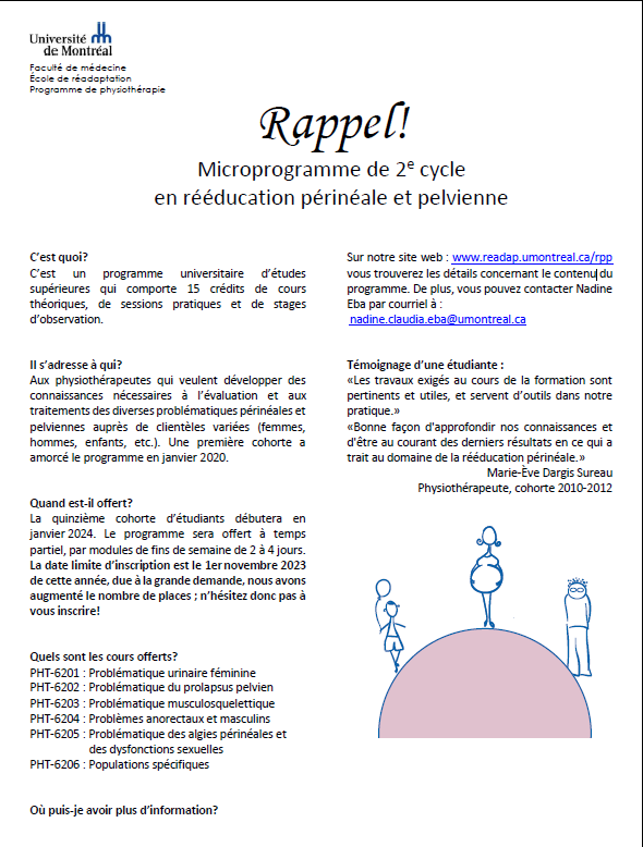 Physiothérapie Université de Montréal tweet media