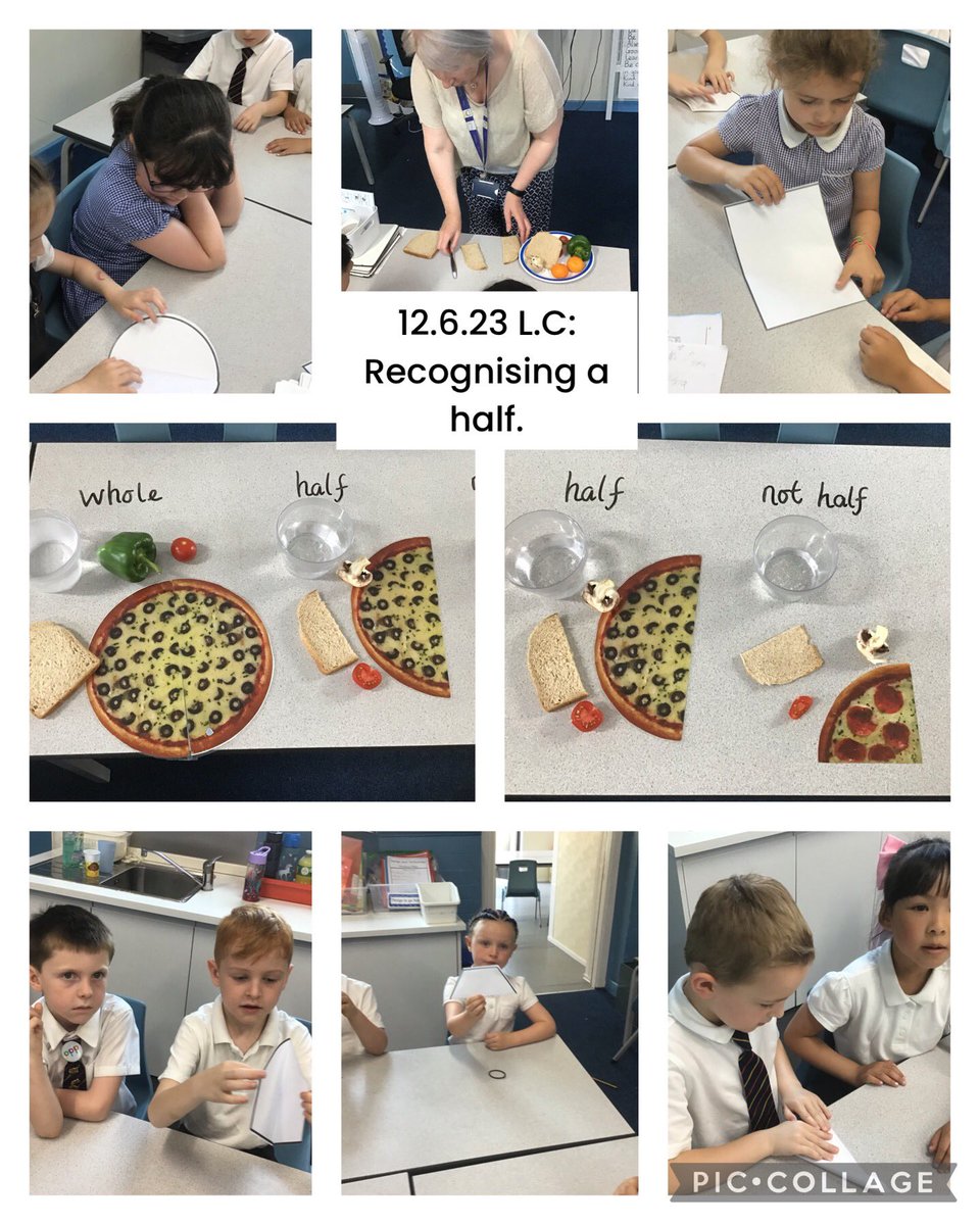 MRPAyear1A's tweet photo. Enjoying recognising half. @MRPA_Maths https://t.co/xHQZ2nElUk