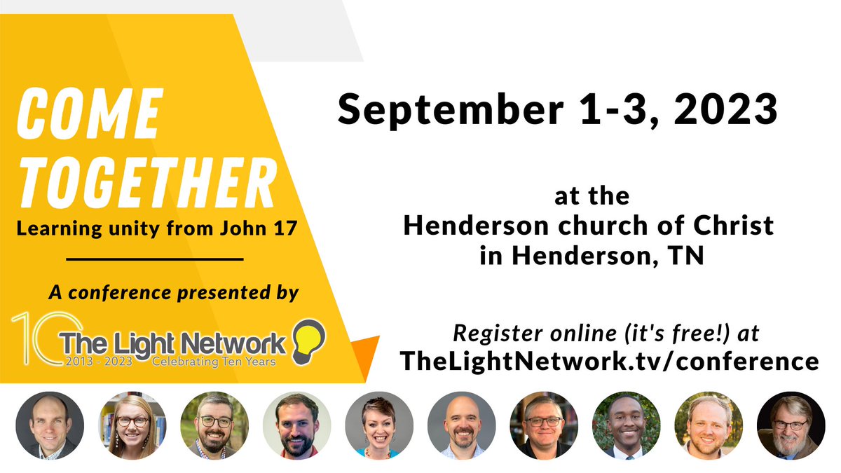 LightNetworkTV's tweet photo. John 17 is the longest recorded prayer of Jesus. What was our Lord's focus as he prayed just a few hours before his crucifixion? This wonderful prayer will be the focus of TLN's conference (held in honor of our 10th anniversary) Sept 1-3, 2023. https://t.co/z9mswCWn7A https://t.co/idigNWiJqr