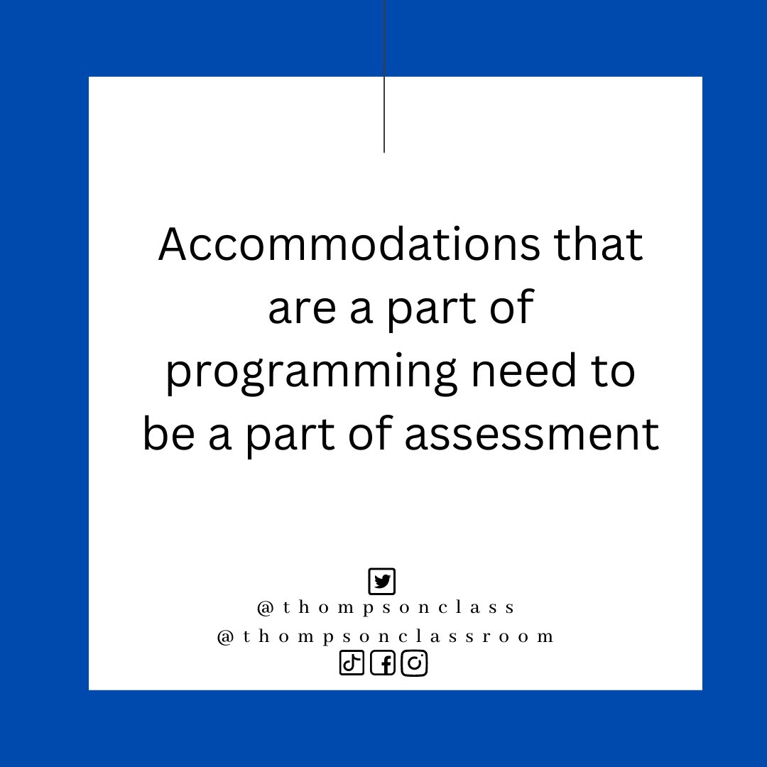 #MantraMonday as our staff put the final touches on final assessments I ask that you reflect on the accommodations you planned for during the school year. 

Are they present in your final assessment options?

Don't let the formality of 'final exams' to overshadow this #mvsd_mb