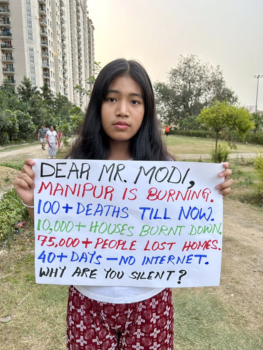 Dear @narendramodi ji,
How long are you going to silent on #ManipurViolence? People are dying.